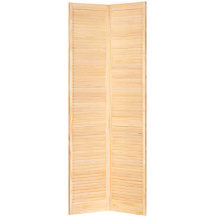 Louvred Wood Primed Bi Fold Doors 